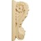 Ekena Millwork 5"W x 3"D x 6 1/2"H Large Acanthus Block w/ Backplate Wood Corbel, Alder CORW05X03X07ABAL - alternate 4